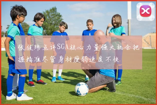 张佳玮点评SGA核心力量强大机会把握精准尽管身材瘦弱速度不快